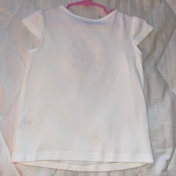 Girls Gymboree white short sleeve flower top size 7 - Picture 2 of 6